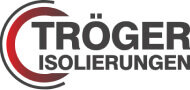 Troger Isolierungen Firmenlogo rote und schwarze Schrift